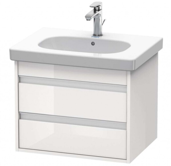 DURAVIT - Ketho Umyvadlová skříňka 48x60x46 cm, 2 zásuvky, lesklá bílá KT665002222