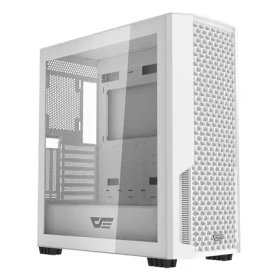 DarkFlash DF2100 bílá / E-ATX / bez ventilátorů / 3x USB-A / průhledná bočnice / bez zdroje (DF2100 WHITE NO FANS)