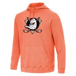 Pánská mikina Anaheim Ducks Antigua Cloud Pullover Hoodie - Heather Orange Velikost: XL