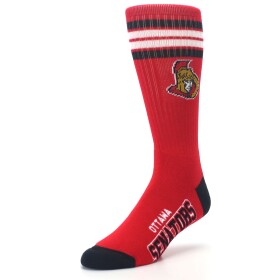For Bare Feet Pánské Ponožky Ottawa Senators Stripes Crew Velikost: (EUR