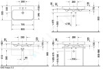 DURAVIT - Happy D.2 Umyvadlo 800x505 mm, s přepadem, s otvorem pro baterii, s WonderGliss, bílá 23188000001