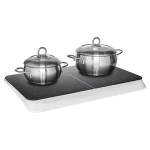 Medion LIFE MD18493 černá / Dvojitá indukční varná deska / 3500 W / 2x 20 cm / dotykové ovládání (50079022)