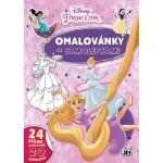 Omalovánky A4 se samolepkami Princezny