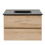 Koupelnová skříňka 2 zásuvková s umyvadlem SAT B-Way 79x50x45 cm dub mat BWAY280OAKU4B BWAY280OAKU4B