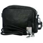Stylová dámská mini koženková crossbody kabelka Fehmi, černá