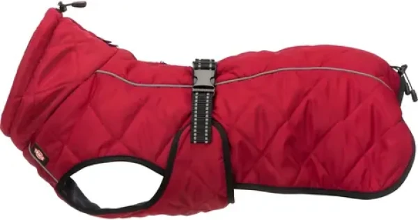 TRIXIE Kabátek pro psy Minot L červený / Obvod hrudníku 60-83 cm / Krk 48 cm / Polyester (TX-67987)
