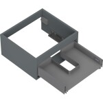 MEXEN - Box-A skříňka pro umyvadlo 50, 1 šuplík, grafit mat 91AX0-0500-235-1-66