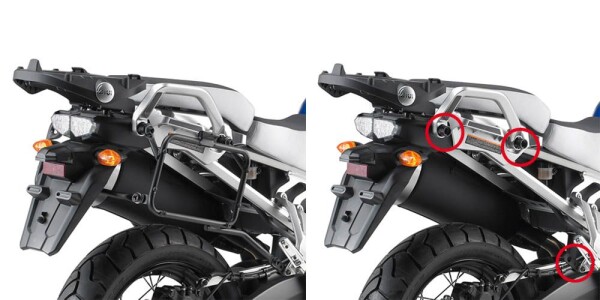 Plr2119 trubkový nosič Yamaha XT 1200Z Super Teneré (10-20) Easy Fit pro boč. kufry - Demontovateln