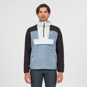 KARPOS Rocchetta Vogue Hoodie Half Zip Fleece, Windw.Blue/Black/Illusion Blue velikost: L