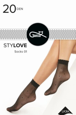 Dámské ponožky STYLOVE - 01 NERO UNI