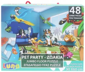 LUNA Podlahové puzzle Domácí mazlíčci