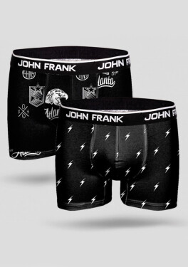 Pánské boxerky John Frank 2PACK černá