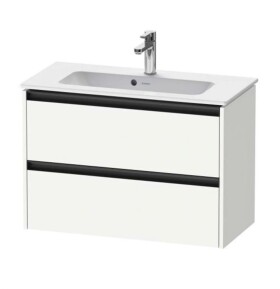 DURAVIT - Ketho.2 Umyvadlová skříňka 55x81x39 cm, 2 zásuvky, matná bílá K25256018180000