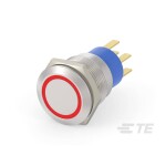 C & K Switches U811J85W3GE223 tlačítko 120 V, 28 V/DC 1 A 1x zap/(zap) červená (š x v) 15.24 mm x 12.70 mm 1 ks Bulk