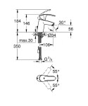 GROHE - Eurosmart Páková umyvadlová baterie S, chrom 33188002