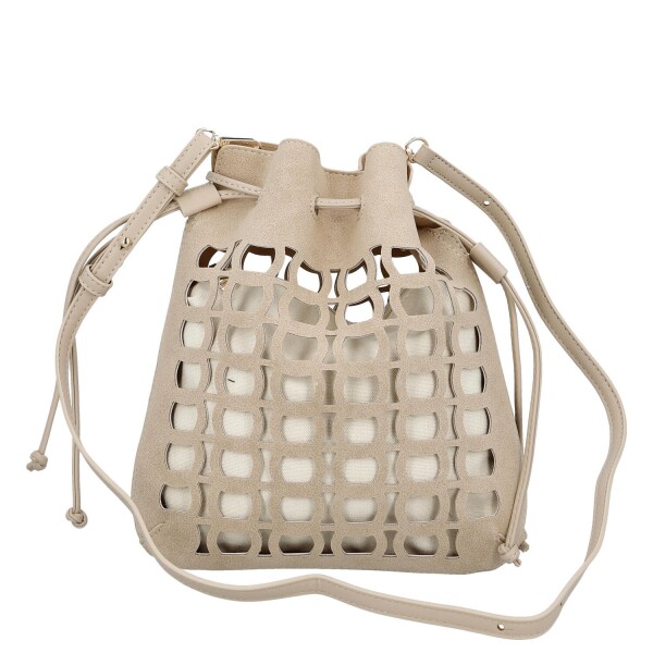 Moderní dámská kabelka Vaka, krémová