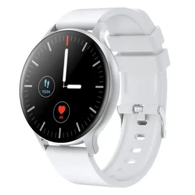 CANYON Badian SW-68 stříbrná / Chytré hodinky / 1.28" TFT / snímač tepu / BT 5.0 / IP68 / Multi-sport / Android a iOS (CNS-SW68SS)