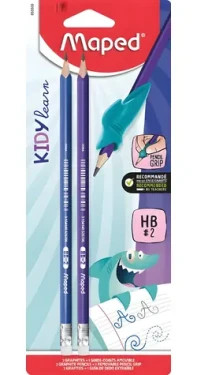 Maped Kidy Learn Finger Guide / Grafitová tužka / trojhranná / tvrdost HB / 2 ks / od 3 let (0040/9853500)