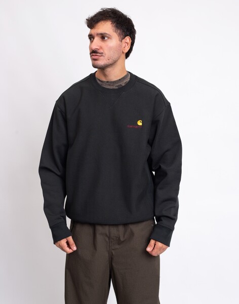 Carhartt WIP American Script Sweat Raven S