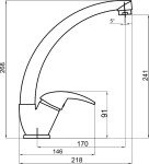 NOVASERVIS Dřezová baterie Metalia 55 chrom 55014,0