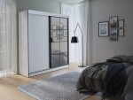 Šatní skříň Oslo II Barva korpusu: Bílá, Rozměry: 120 cm