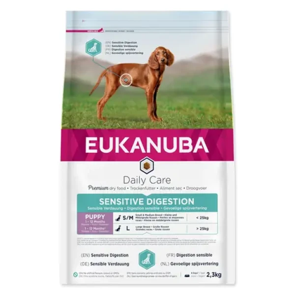 Eukanuba Daily Care Puppy Sensitive Digestion 2.3kg / granule pro štěňata / citlivé trávení (1743-370112)