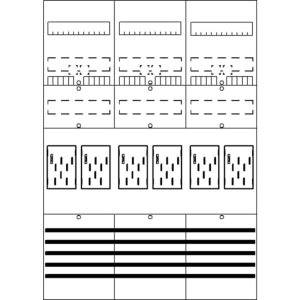 Striebel & John 2CPX054079R9999 BF37B6 pole counter vestavné Počet modulů (šířka) = 36 Obsah 1 ks