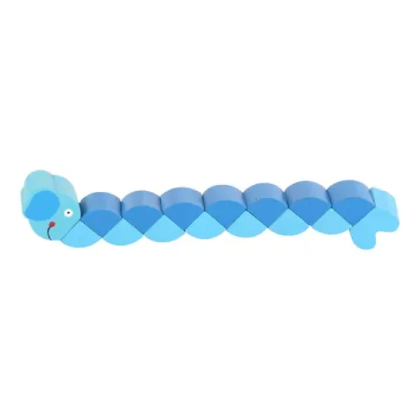 Small foot Dřevěná barevná skládací zvířátka 1 ks slon