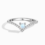 Royal Fashion stříbrný prsten GU-DR20232R-SILVER-MOONSTONE-TOPAZ Velikost: 10 (EU: 61-63)