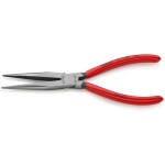 Knipex 26 26 200 T Půlkulaté kleště s břity VDE s připevňovacím okem 200mm / úzké ploché kleště /40° / délka čelistí:73m (26 26 200 T)