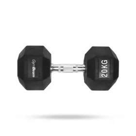 Hexagonální jednoručka - GymBeam (bílá) (112543-12-20kg-white)