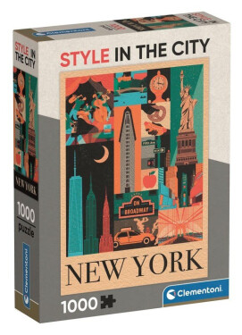 Puzzle Styl ve městě: New York 1000 dílků