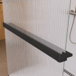 Mereo Polička k WALK IN do prostoru, 120 cm, černý ALU CK10621PBD