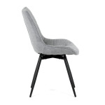 Jídelní židle, šedá, látka, HC-T1130 GREY2