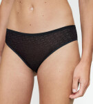 TRIUMPH SIGNATURE SHEER - Tai kalhotky s neviditelným střihem a jemnou krajkou Triumph BLACK 40