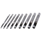 LEVIOR 24690 Děrovače kůže, 2,5 - 10mm, sada 9ks