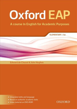 Oxford English for Academic Purposes A2 Student´s Book + DVD-ROM Pack - Edward De Chazal
