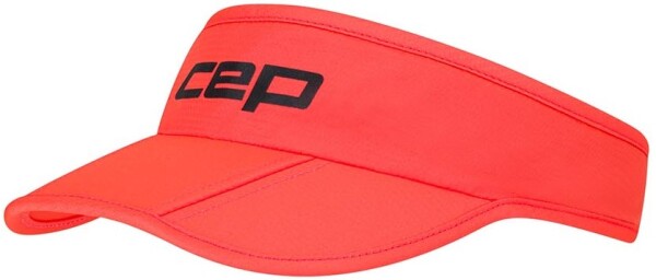 Běžecký kšilt CEP - neon coral