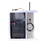 Premium sada solární ohradník - Kompletní přenosná schránka + 4J zdroj, panel 100 W