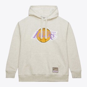 Mitchell & Ness Pánská mikina Los Angeles Lakers NBA Slammin Hoodie Oatmeal Heather Velikost: S