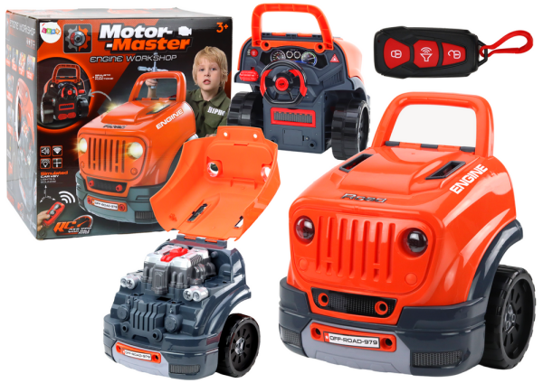 Mamido Montážní sada oranžový motor pro malé kutily