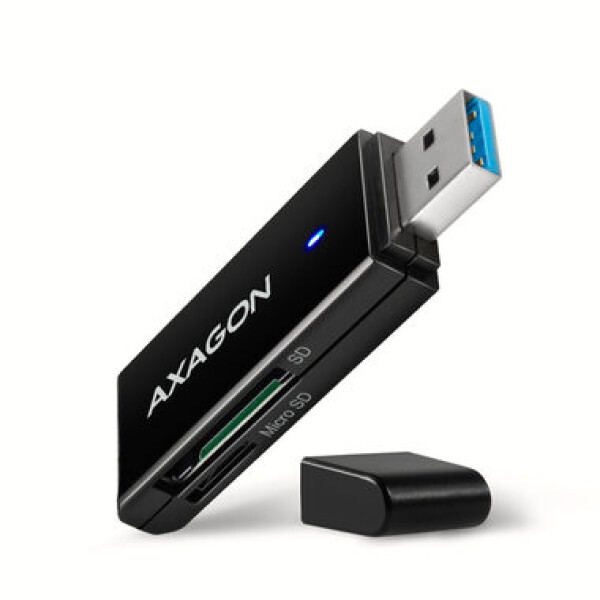 AXAGON CRE-S2N černá / externí čtečka karet / USB-A 3.2 / 2 sloty / PlugPlay (CRE-S2N)