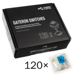 Glorious Gateron Blue Switches 120 ks / Mechanické spínače / lineární / MX / 55g (GAT-BLUE)