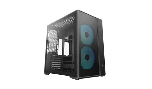 DEEPCOOL CG590 MESH 2F černá / Skříň PC / Midi tower / mATX / tvrzené sklo / mesh panel (R-CG590MESH-BKANA2-G)