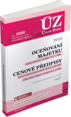 ÚZ č. 1620 - Oceňování majetku, Cenové předpisy, 2025