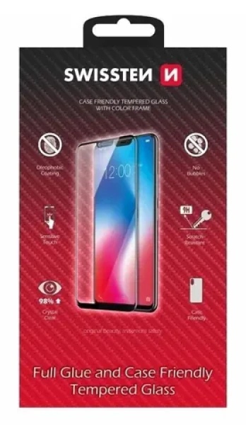 SWISSTEN Ochranné sklo CASE FRIENDLY pro Samsung Galaxy S26 Plus 5G černá (54501895)