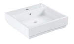 GROHE - Cube Ceramic Umyvadlo s přepadem, 50x49 cm, PureGuard, alpská bílá 3947400H