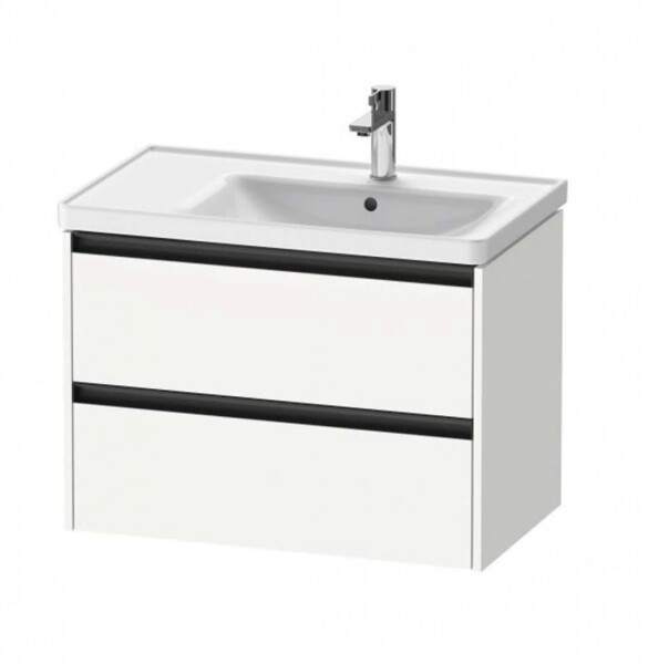 DURAVIT - Ketho.2 Umyvadlová skříňka 55x78x46 cm, 2 zásuvky, matná bílá K25286018180000