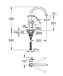 GROHE - BauLoop Dřezová baterie, chrom 31368001