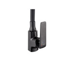 INVENA - Dřezová baterie Ligaria s elastickým výtokem, černá BZ-39-004-L